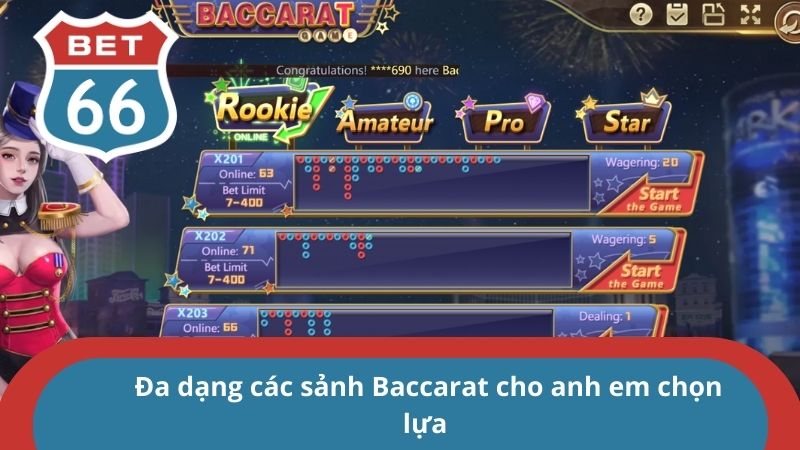 Công Thức Tính Cầu Baccarat Chuẩn Không Cần Chỉnh Cho Anh Em 1 Đa dạng các sảnh Baccarat cho anh em chọn lựa