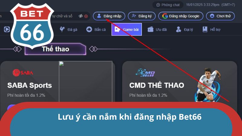 Đăng Nhập Bet66 - Chơi Game Mỗi Ngày Rinh Thưởng Khủng 2 Lưu ý cần nắm để đăng nhập Bet66 thành công, mượt mà